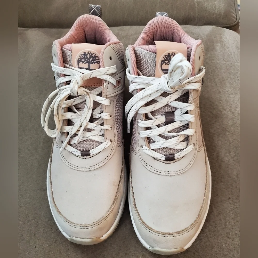 Timberland Field Trekker Mid Womens Shoes Size 7.5 In Light Taupe Nubuck-beige